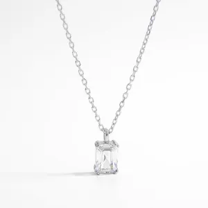 925 Sterling Silver Jewelry 925 Sterling Silver Zircon Pendant Necklace