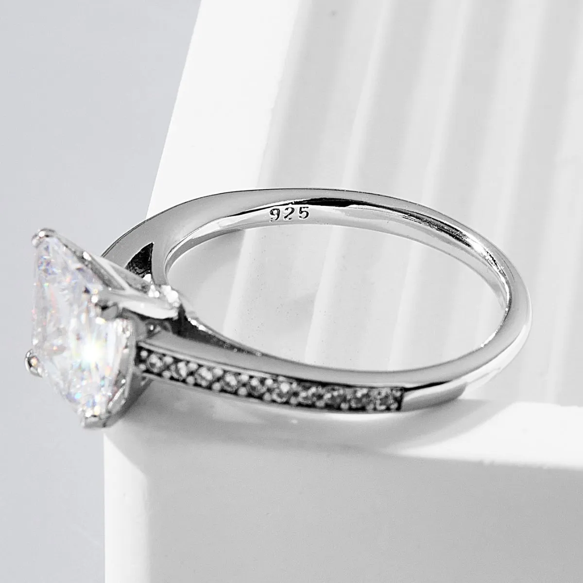 925 Sterling Silver Jewelry 925 Sterling Silver Zircon Ring