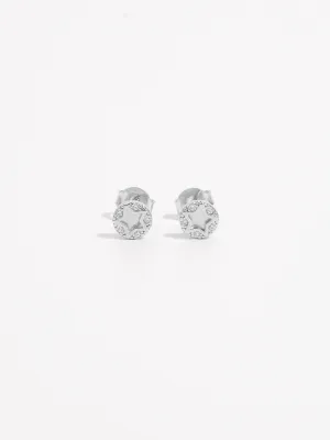 925 Sterling Silver Jewelry 925 Sterling Silver Zircon Star Stud Earrings