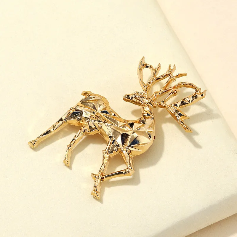 925 Sterling Silver Jewelry Alloy Reindeer Brooch