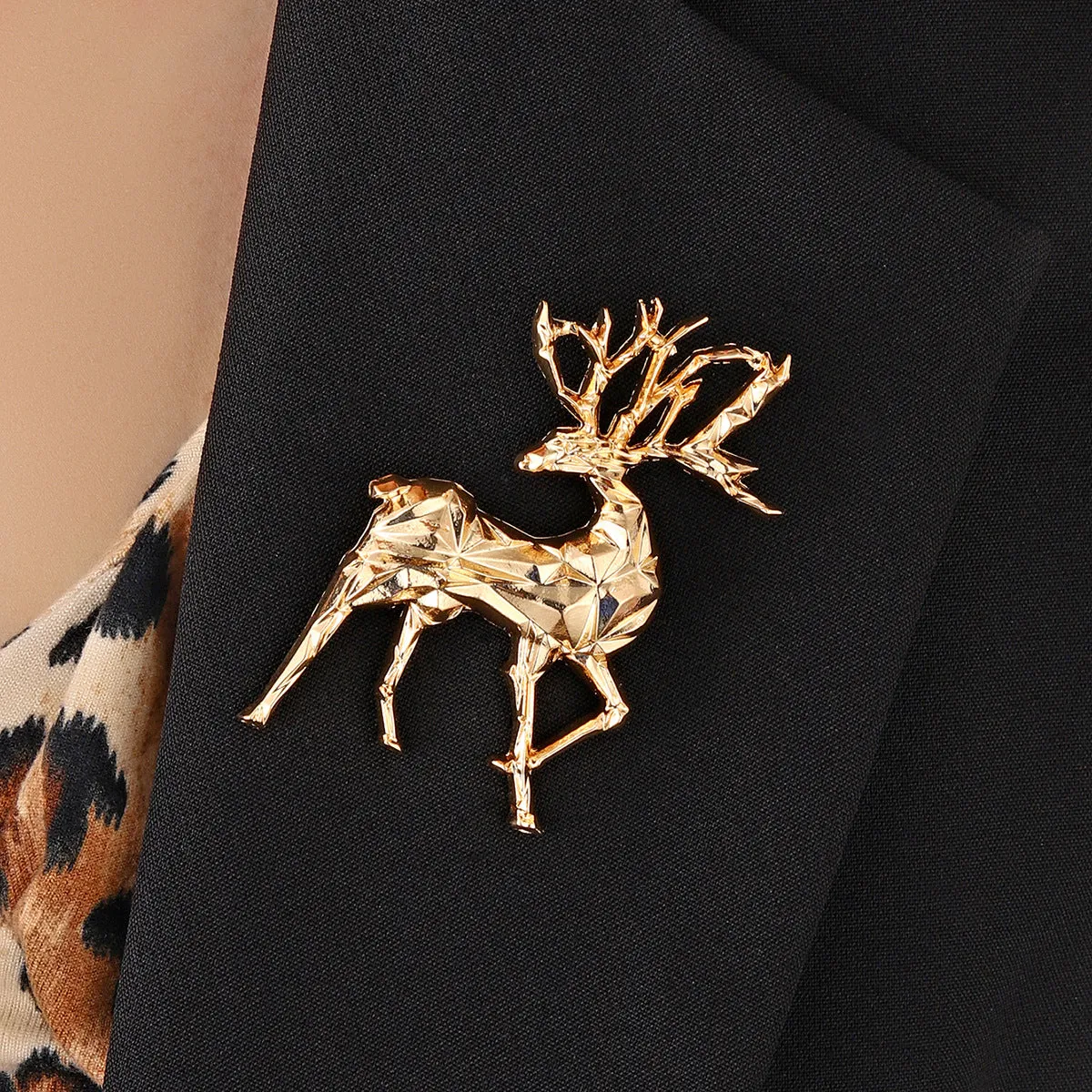 925 Sterling Silver Jewelry Alloy Reindeer Brooch