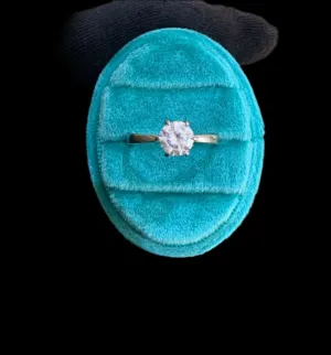 925 Sterling Silver Jewelry Classic Solitaire CZ Engagement Ring in 925 Sterling Silver