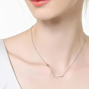 925 Sterling Silver Jewelry Cross 925 Sterling Silver Moissanite Necklace