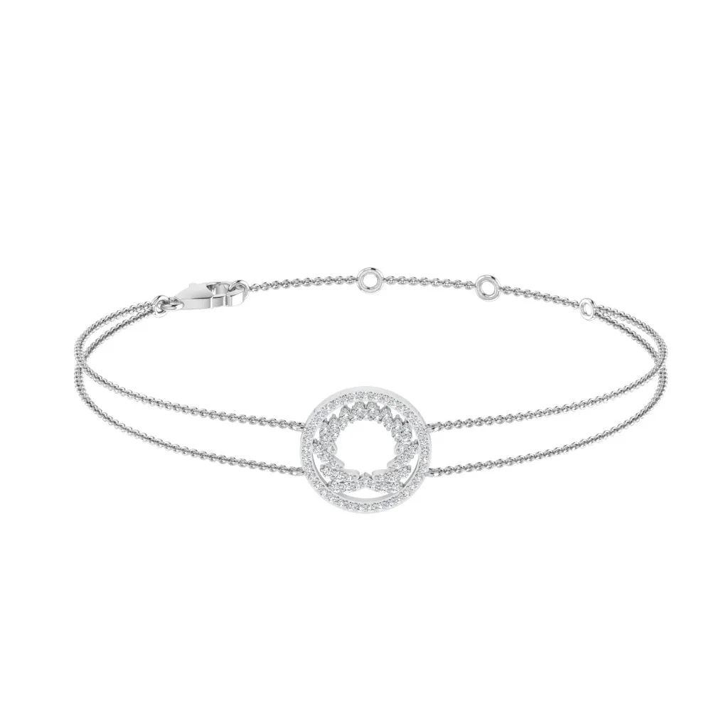 925 Sterling Silver Jewelry Eyana Moissanite Bracelet in 925 Sterling Silver
