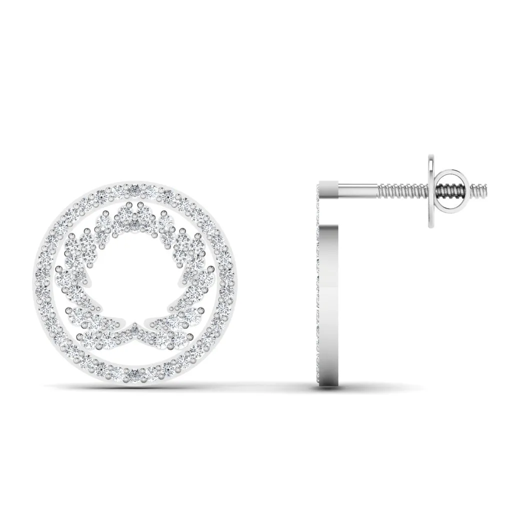 925 Sterling Silver Jewelry Eyana Moissanite Studs in 925 Sterling Silver