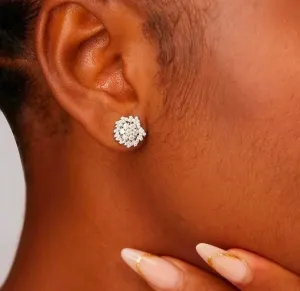 925 Sterling Silver Jewelry Lesa Moissanite Studs in 925 Sterling Silver