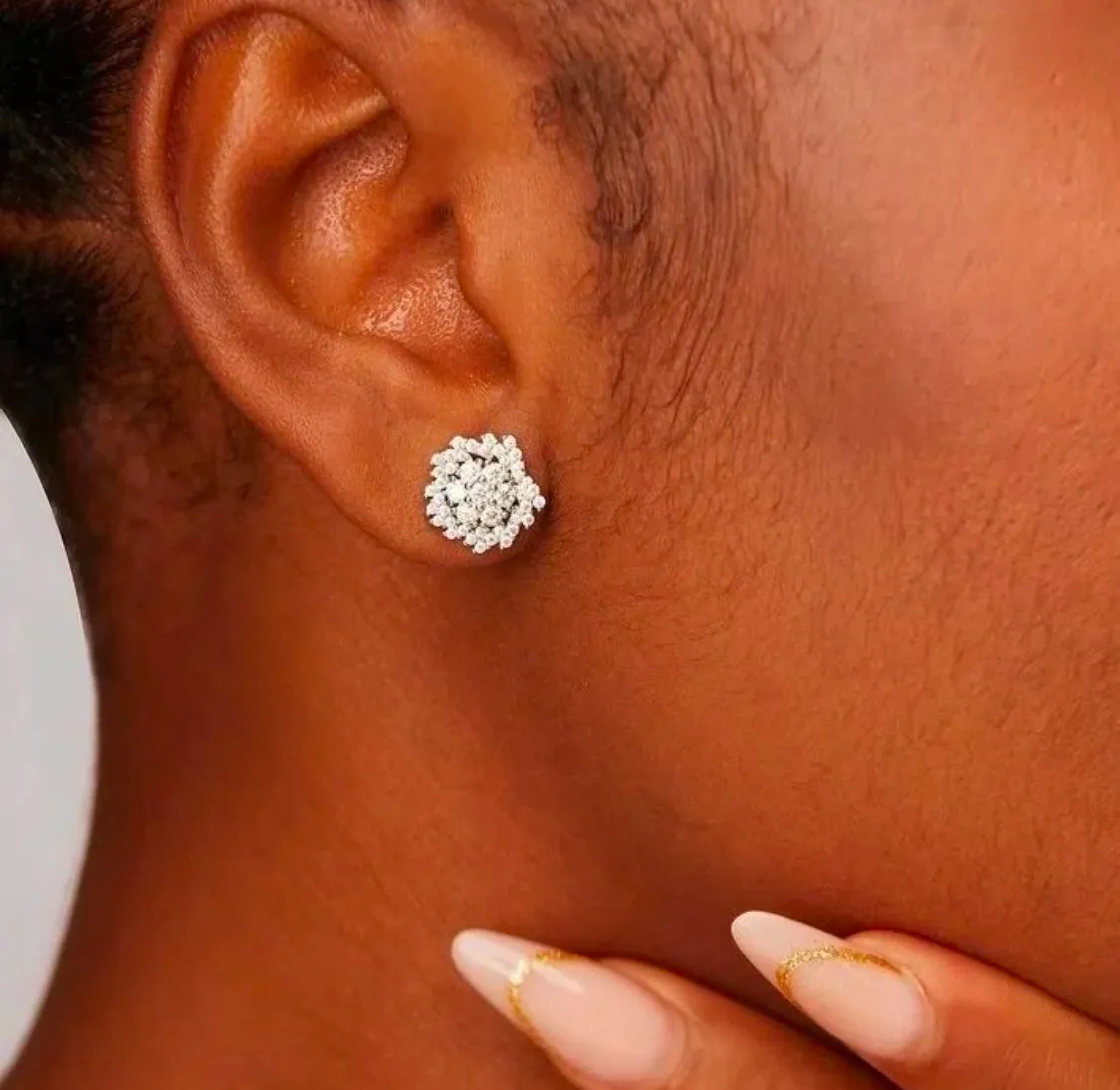 925 Sterling Silver Jewelry Lesa Moissanite Studs in 925 Sterling Silver