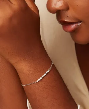 925 Sterling Silver Jewelry Lynx Moissanite Bracelet in 925 Sterling Silver