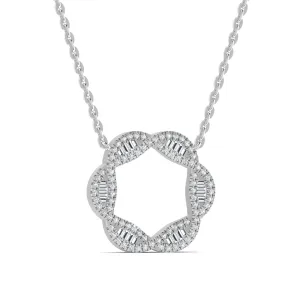 925 Sterling Silver Jewelry Marise Moissanite Necklace in 925 Sterling Silver