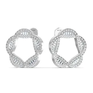 925 Sterling Silver Jewelry Marise Moissanite Studs in 925 Sterling silver