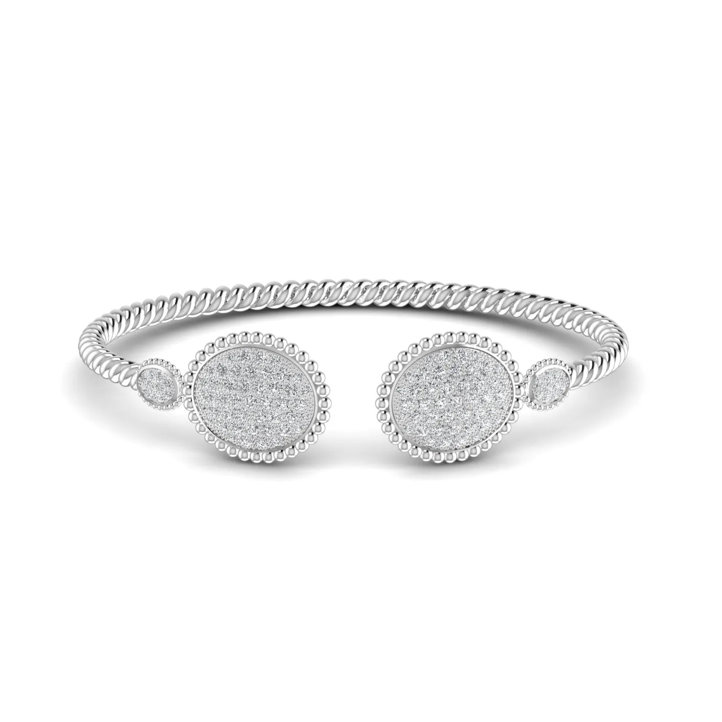 925 Sterling Silver Jewelry Meena Moissanite Bracelet in 925 Sterling Silver
