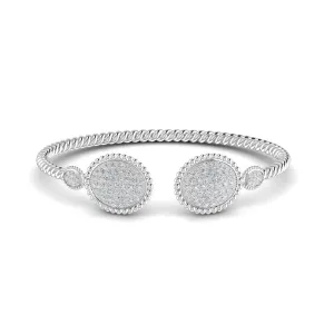 925 Sterling Silver Jewelry Meena Moissanite Bracelet in 925 Sterling Silver