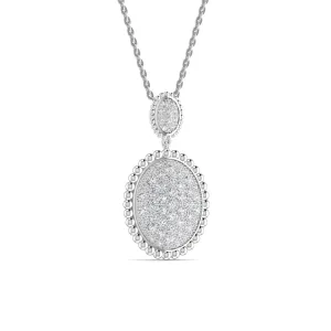 925 Sterling Silver Jewelry Meena Moissanite Necklace in 925 Sterling Silver