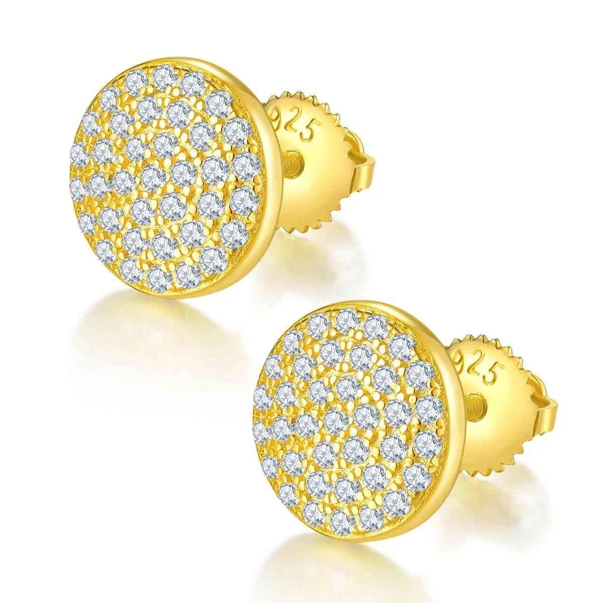 925 Sterling Silver Jewelry Moissanite 925 Sterling Silver Earrings