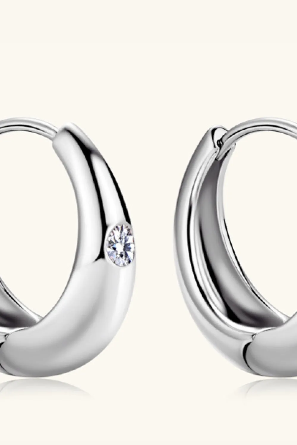 925 Sterling Silver Jewelry Moissanite 925 Sterling Silver Earrings