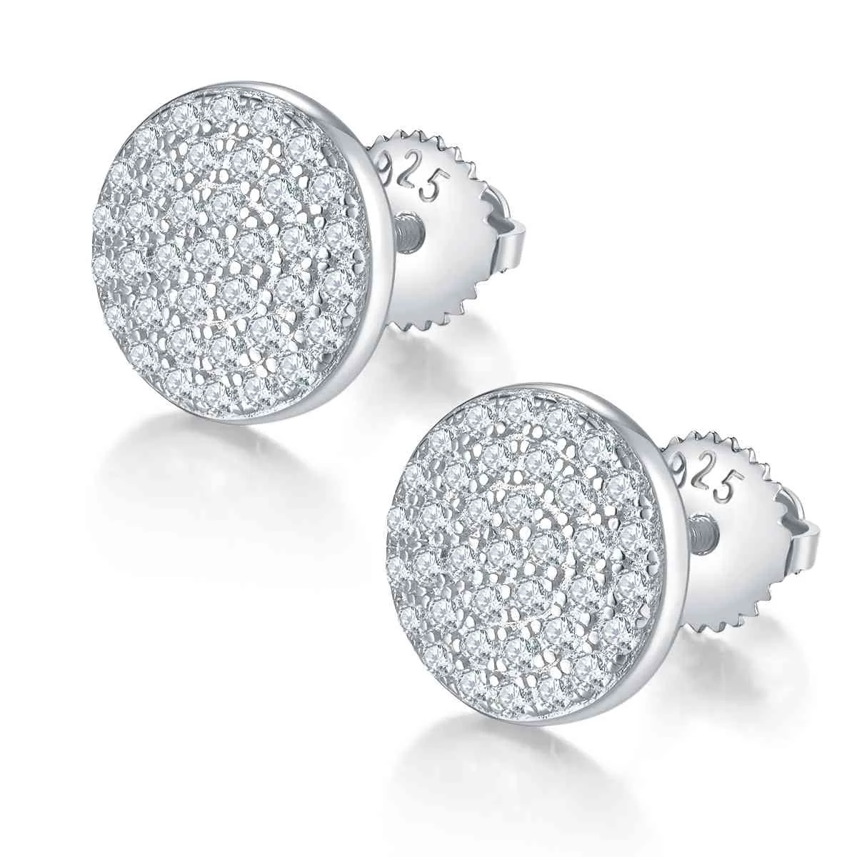 925 Sterling Silver Jewelry Moissanite 925 Sterling Silver Earrings