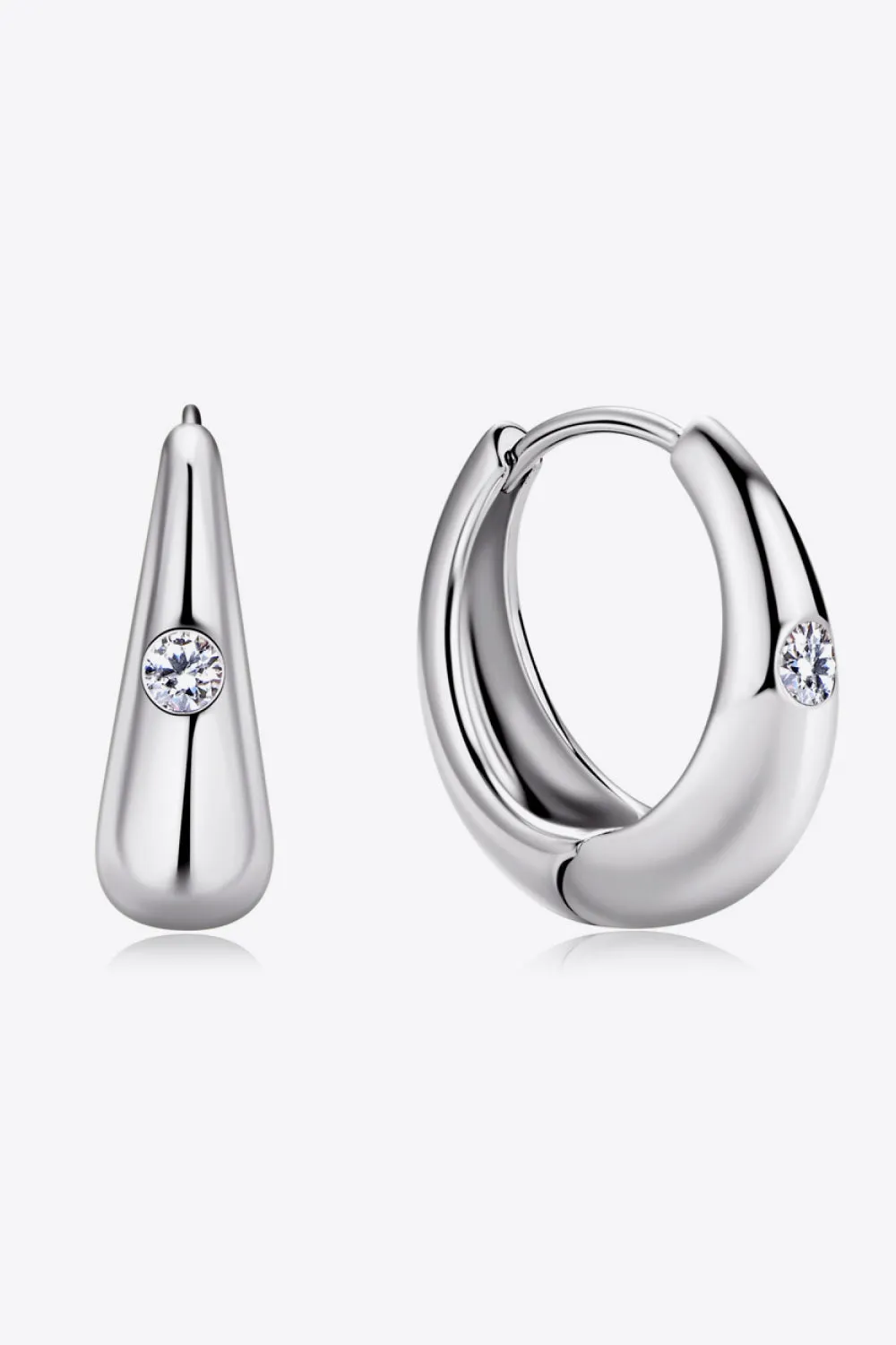 925 Sterling Silver Jewelry Moissanite 925 Sterling Silver Earrings