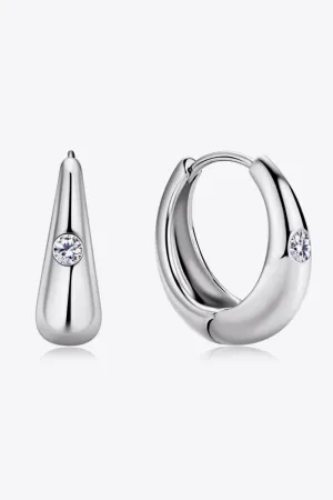 925 Sterling Silver Jewelry Moissanite 925 Sterling Silver Earrings