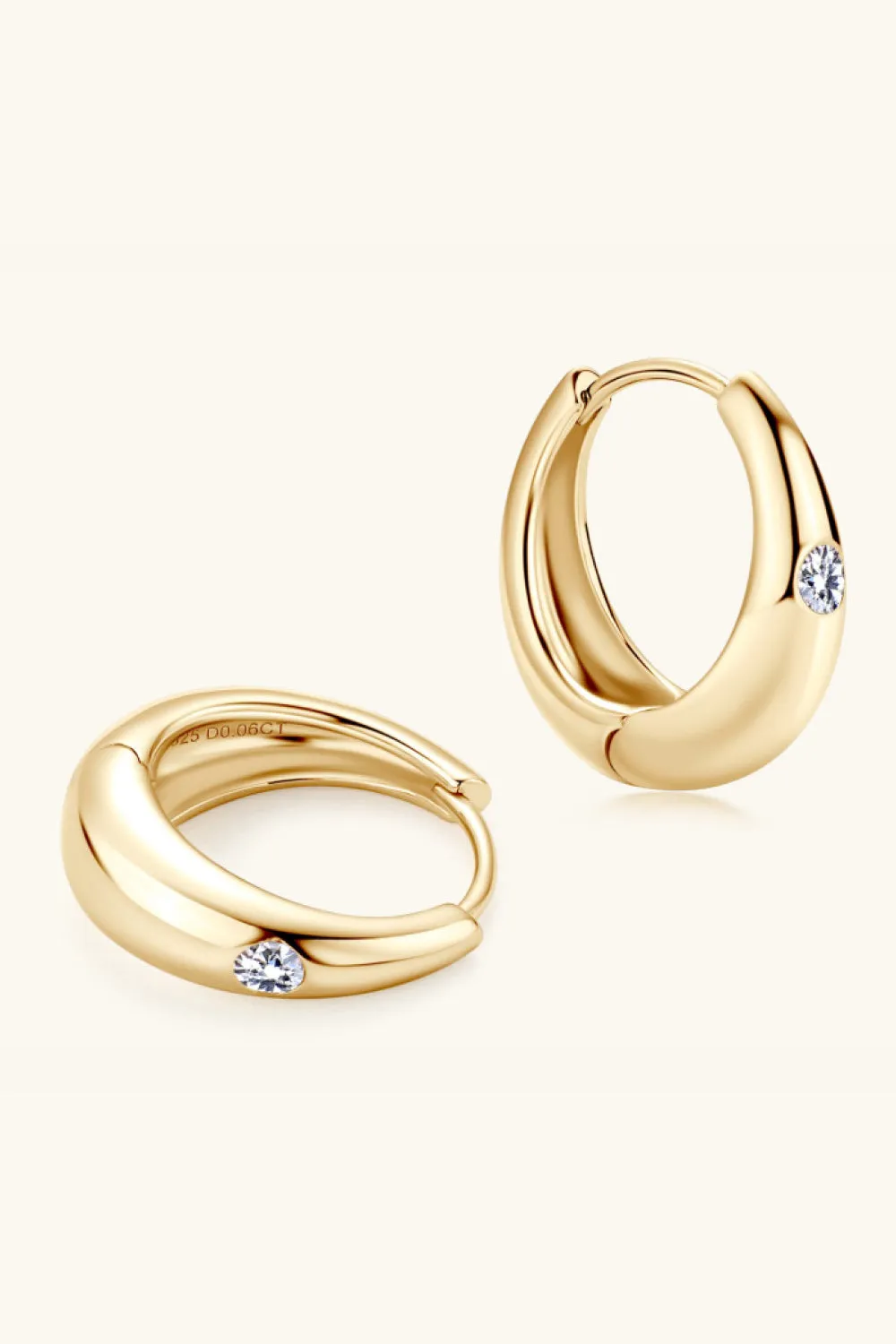 925 Sterling Silver Jewelry Moissanite 925 Sterling Silver Earrings