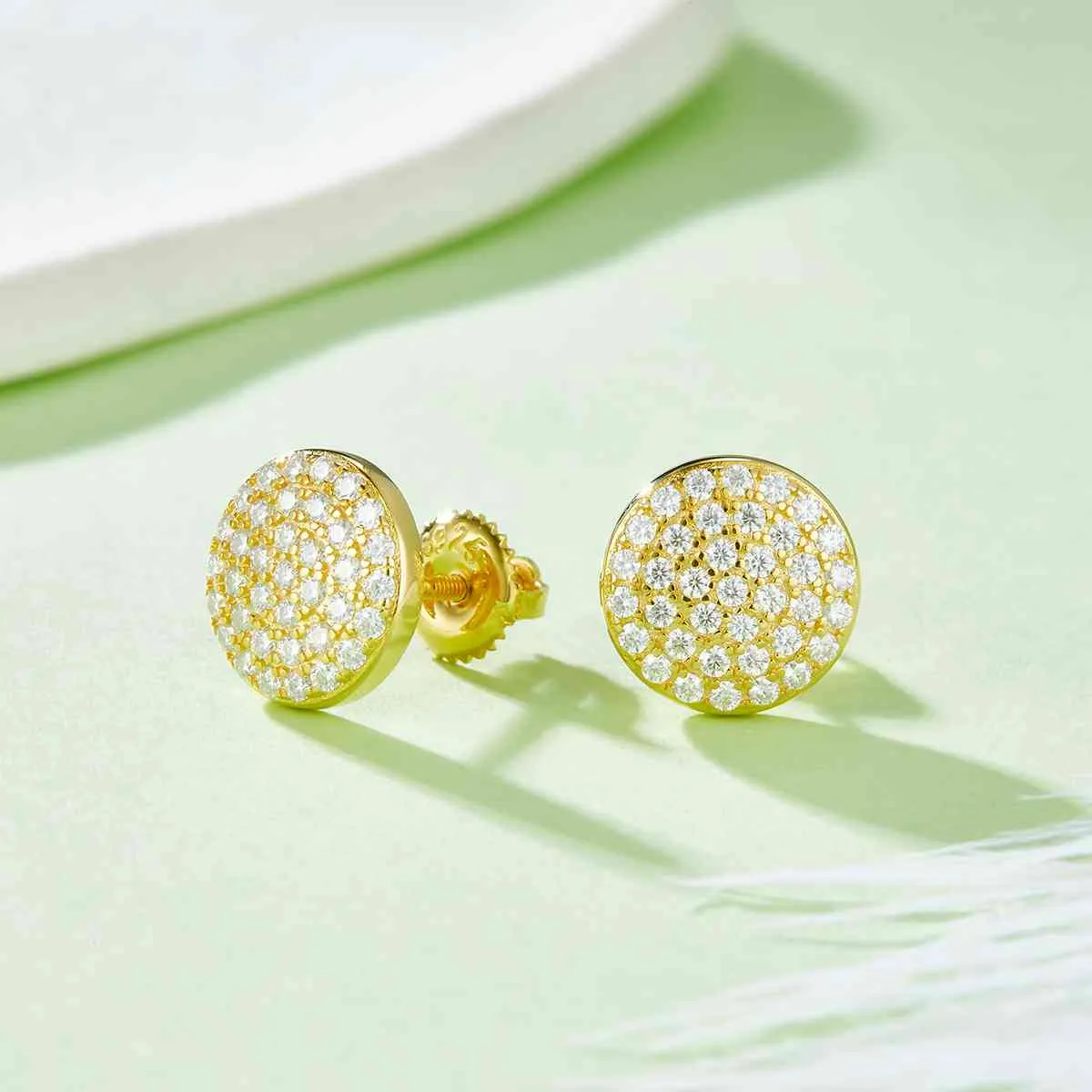 925 Sterling Silver Jewelry Moissanite 925 Sterling Silver Earrings