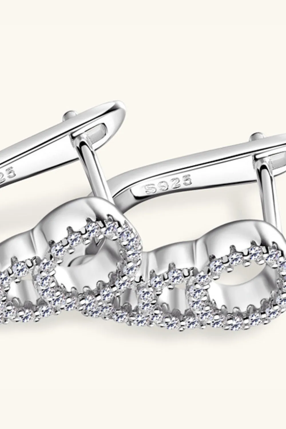 925 Sterling Silver Jewelry Moissanite 925 Sterling Silver Earrings