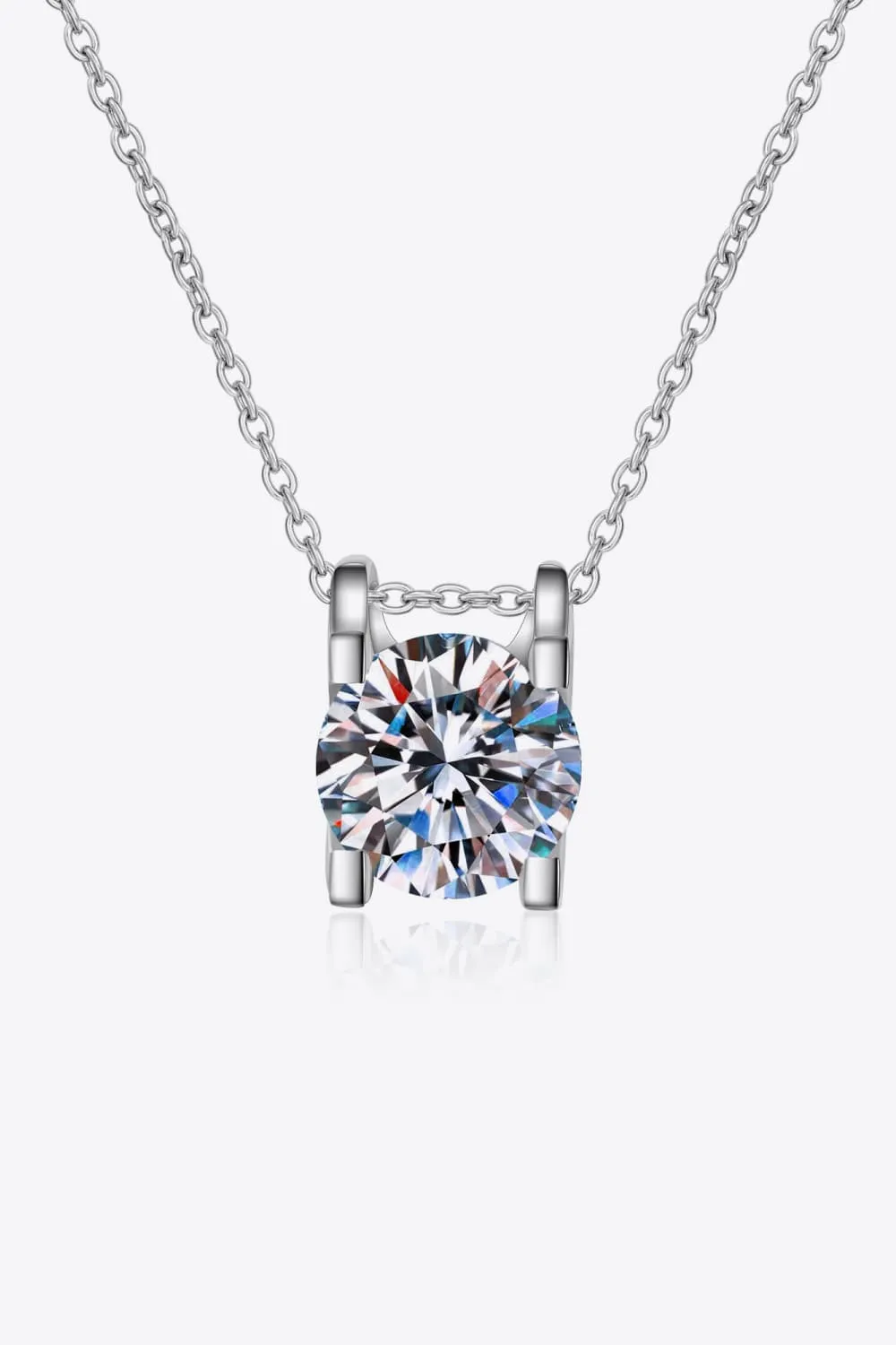 925 Sterling Silver Jewelry Moissanite 925 Sterling Silver Necklace