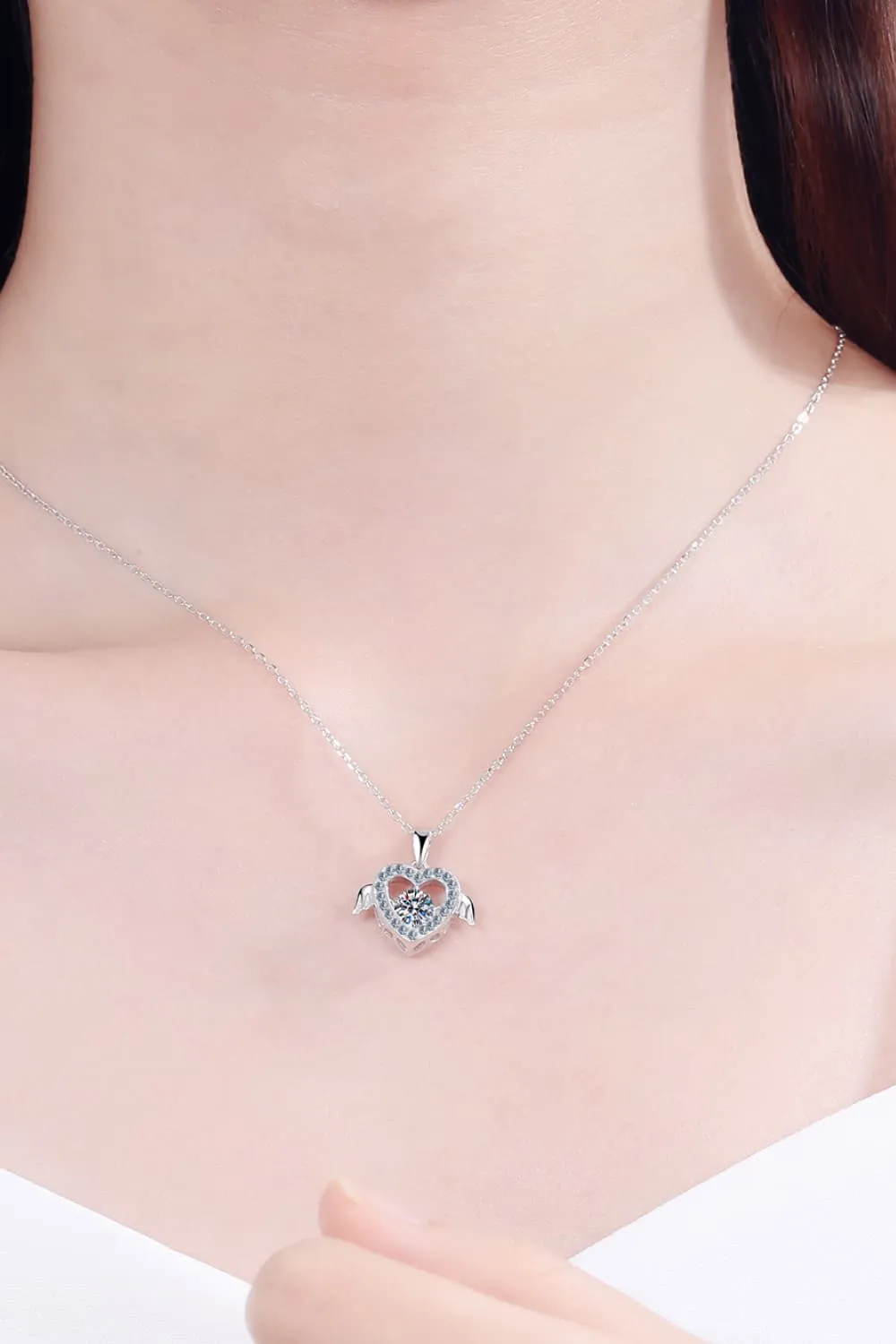 925 Sterling Silver Jewelry Moissanite 925 Sterling Silver Necklace
