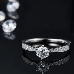 925 Sterling Silver Jewelry Moissanite 925 Sterling Silver Ring