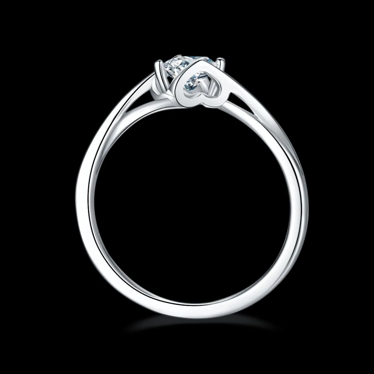 925 Sterling Silver Jewelry Moissanite 925 Sterling Silver Ring
