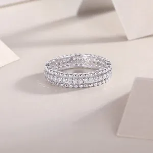 925 Sterling Silver Jewelry Moissanite 925 Sterling Silver Ring