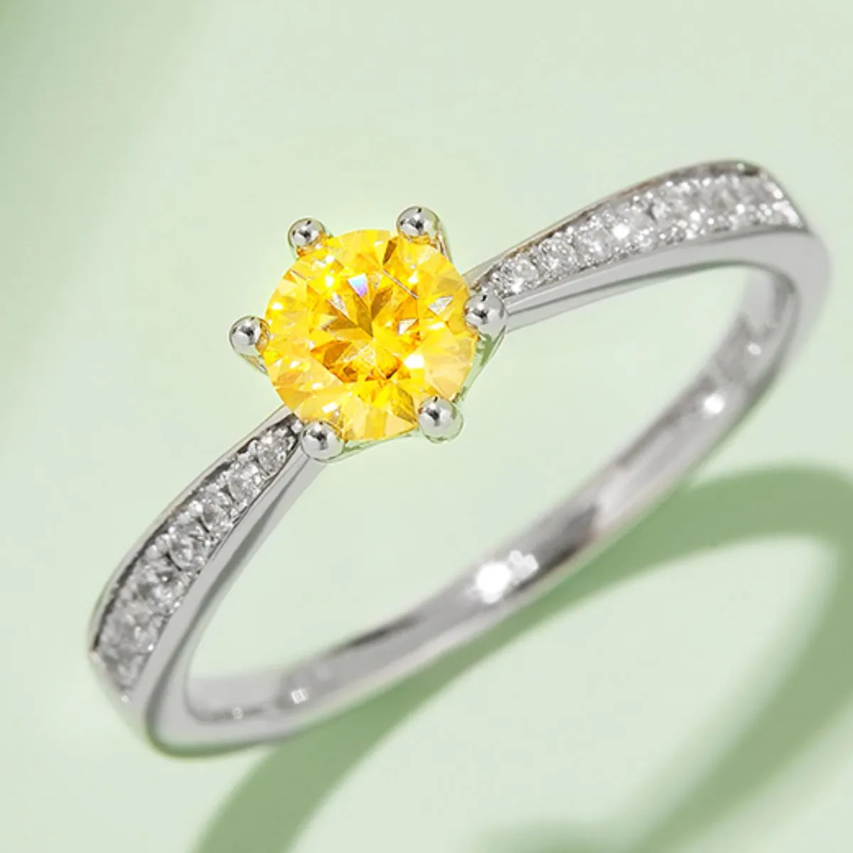 925 Sterling Silver Jewelry Moissanite 925 Sterling Silver Ring