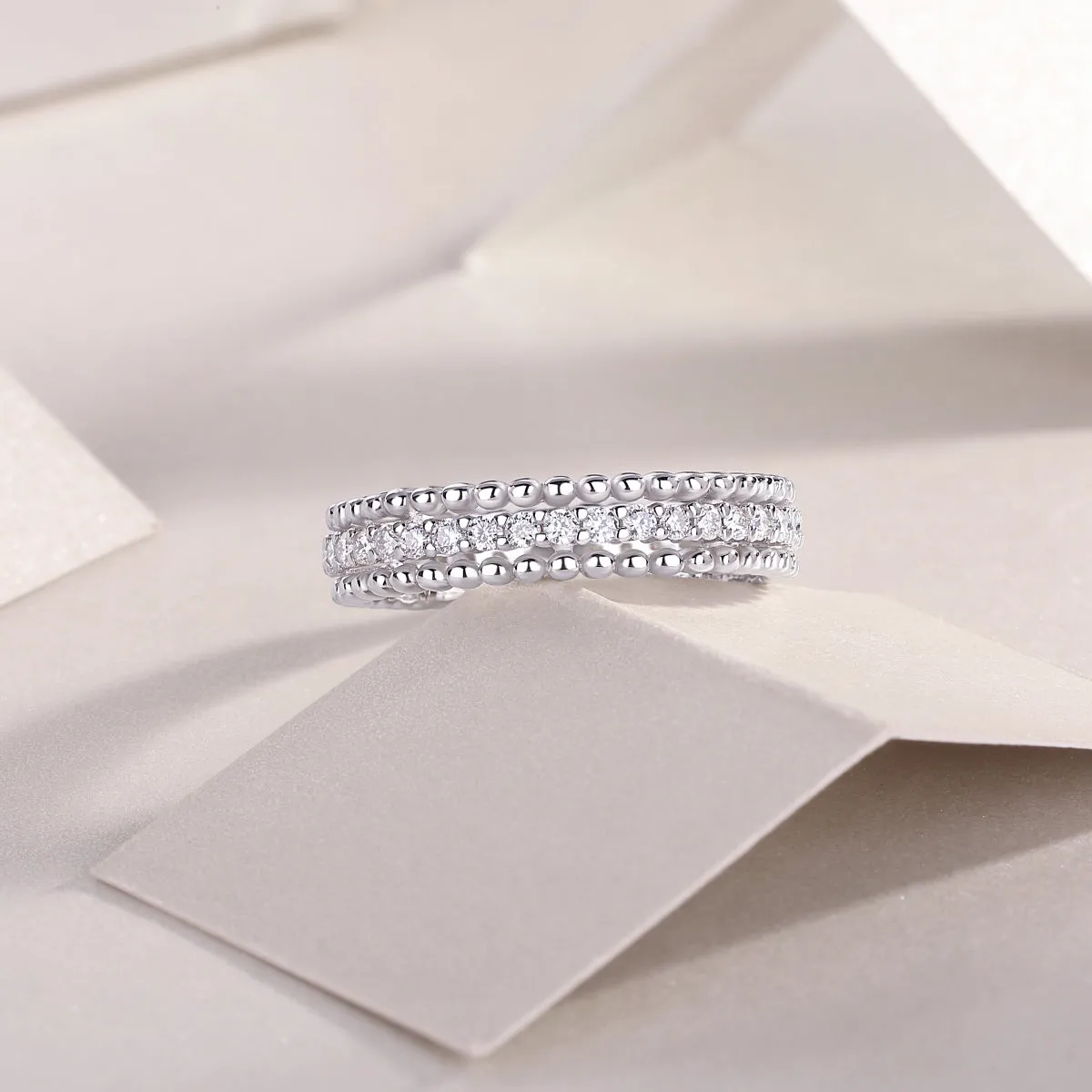 925 Sterling Silver Jewelry Moissanite 925 Sterling Silver Ring
