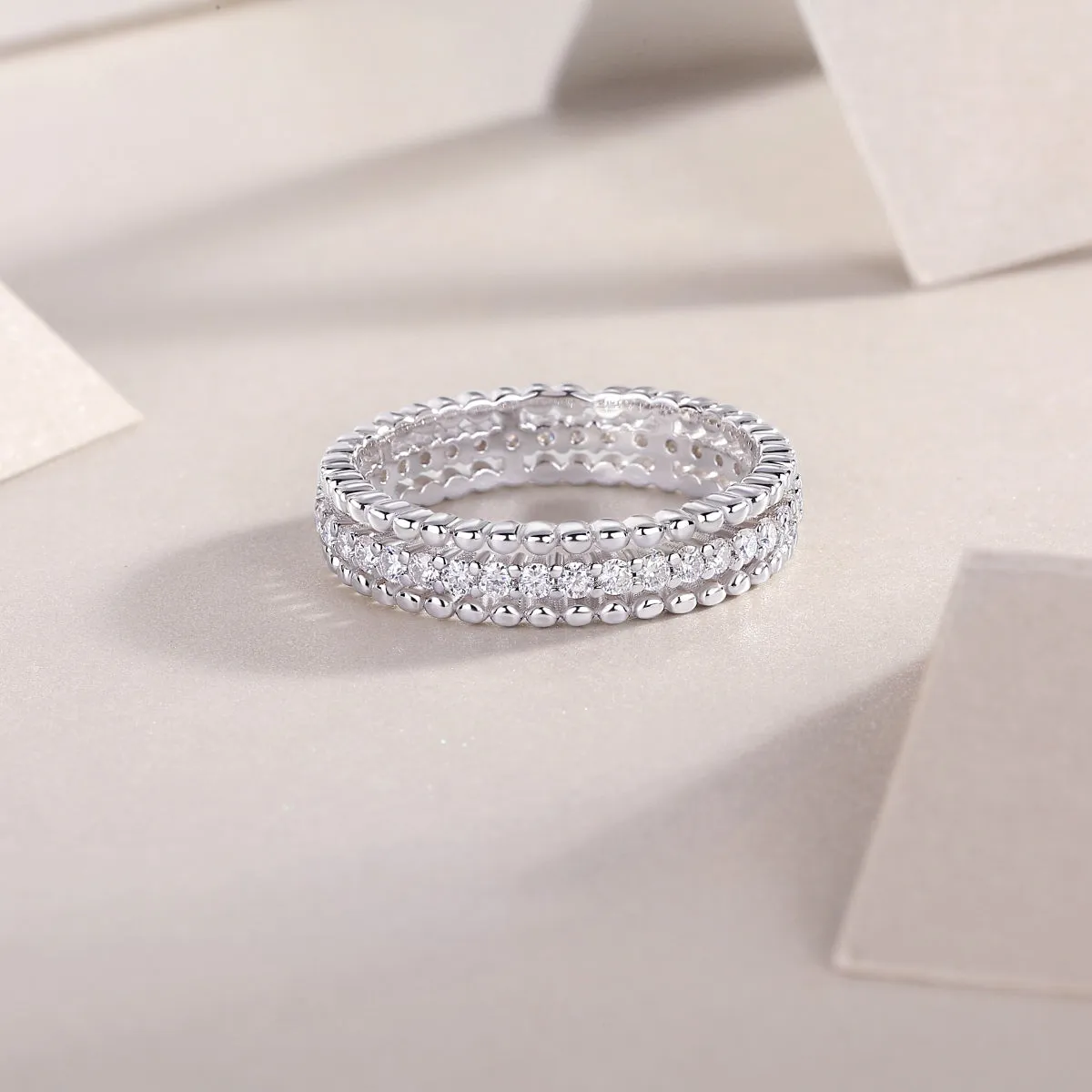 925 Sterling Silver Jewelry Moissanite 925 Sterling Silver Ring