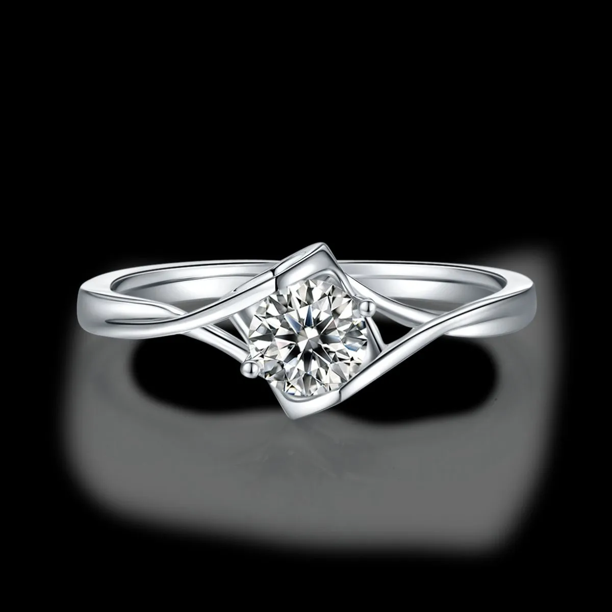 925 Sterling Silver Jewelry Moissanite 925 Sterling Silver Ring
