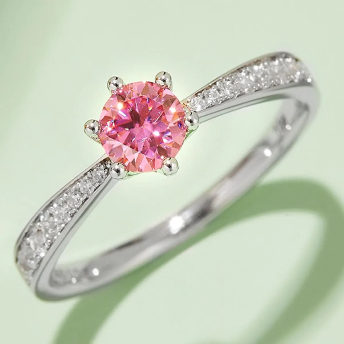 925 Sterling Silver Jewelry Moissanite 925 Sterling Silver Ring