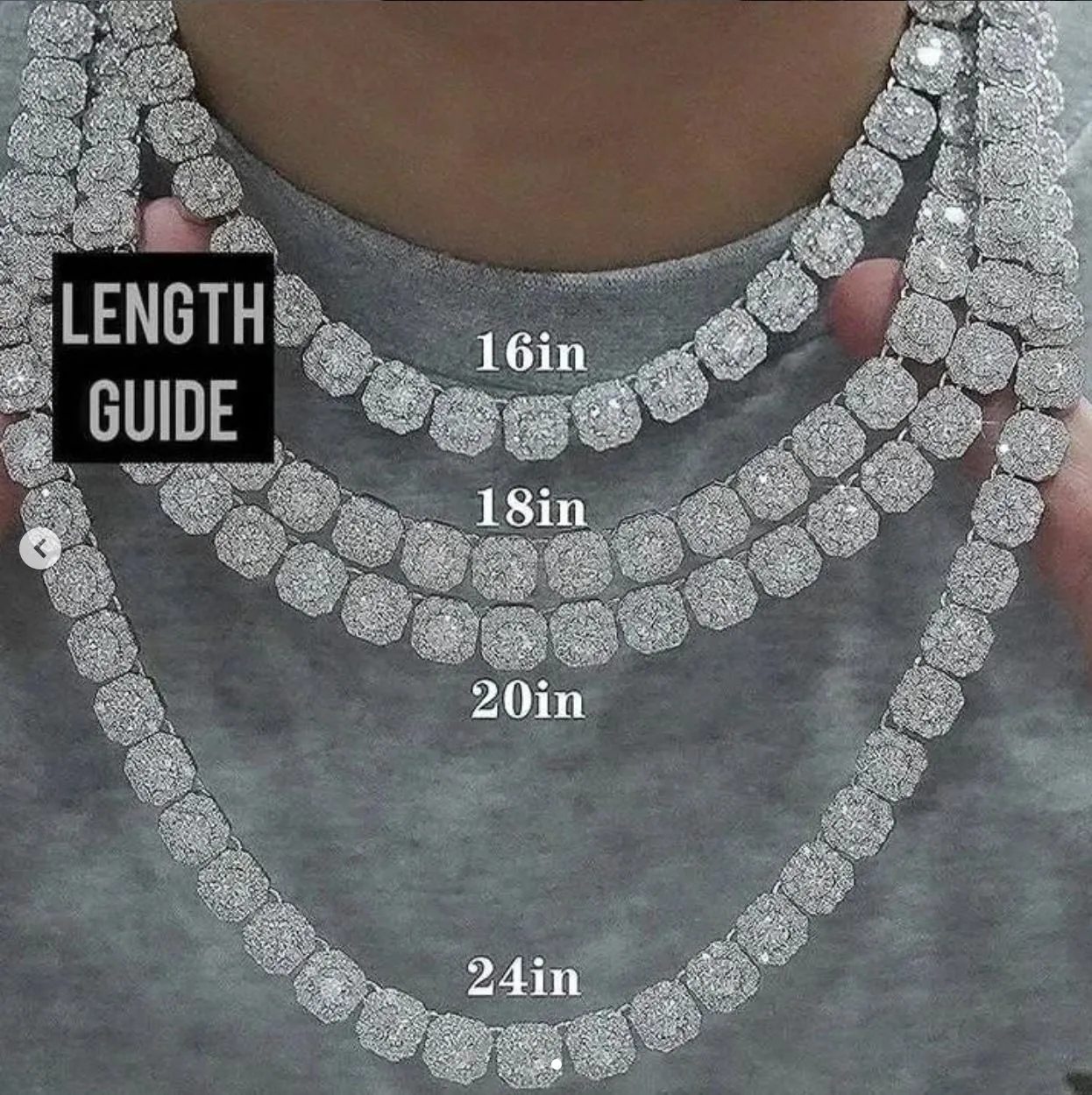 925 Sterling Silver Jewelry Ola Iced Out Moissanite Necklace in 925 Sterling Silver
