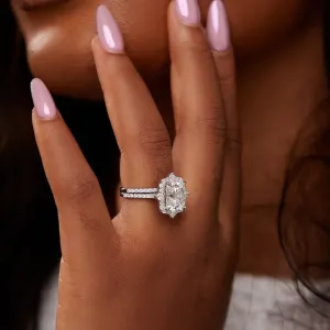 925 Sterling Silver Jewelry Quinn 2.0 Radiant Cut Moissanite Bride Set in 925 Sterling Silver