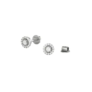 925 Sterling Silver Jewelry Solitaire Round Cut Moissanite Studs in 925 Sterling Silver