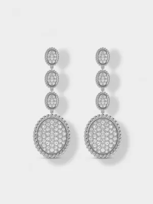 925 Sterling Silver Jewelry Tear Drop Moissanite Earrings in 925 Sterling silver