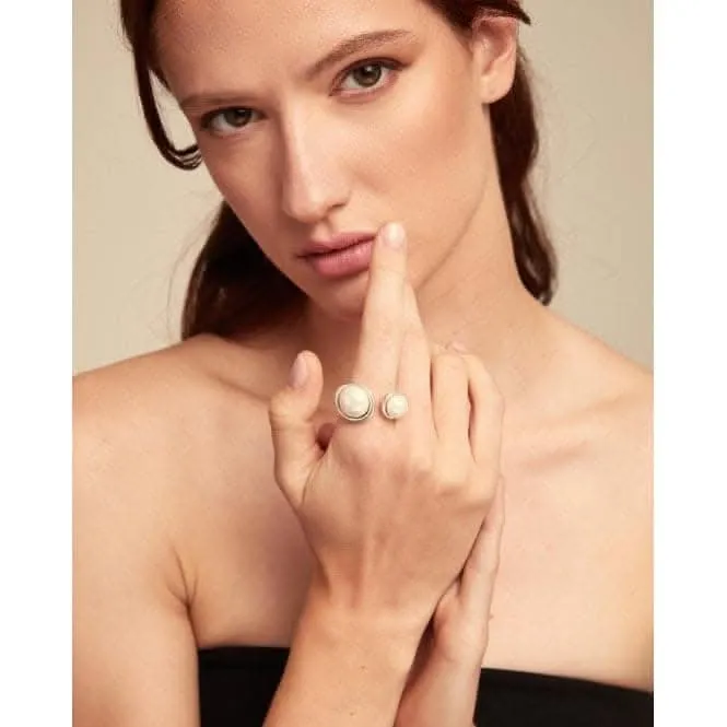 Artsy Artsy Sterling Silver Plated Two Shell Pearl Ring Unode50 Jewelry And Accessories