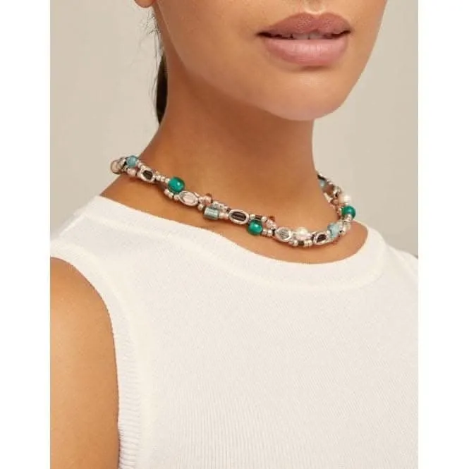 Charming Multicolor Crystal Artisan Glass Necklace Unode50 Jewelry And Accessories
