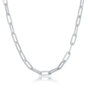 Classic Jewelry Sterling Silver 3.2mm Paper Clip Chain, 16"