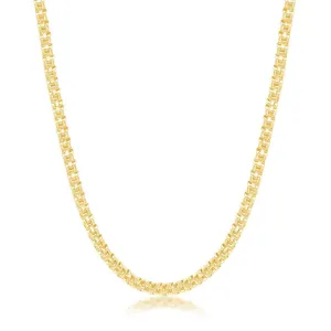 Classic Jewelry Sterling Silver Gold Plated 3mm Round Coriana Chain