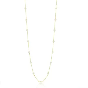 Classic Jewelry Sterling Silver GP Freshwater Pearls By The Yard Necklace