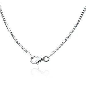 Classic Jewelry Sterling Silver Rhodium Plated 1.3mm Rhodium Box Chain, 20"