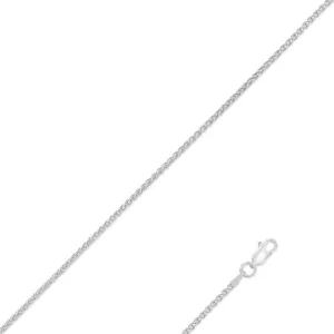 Classic Jewelry Sterling Silver Rhodium Plated Spiga Chain, 30"