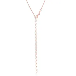Classic Jewelry Sterling Silver Rose Gold Plated 1mm Snake Chain