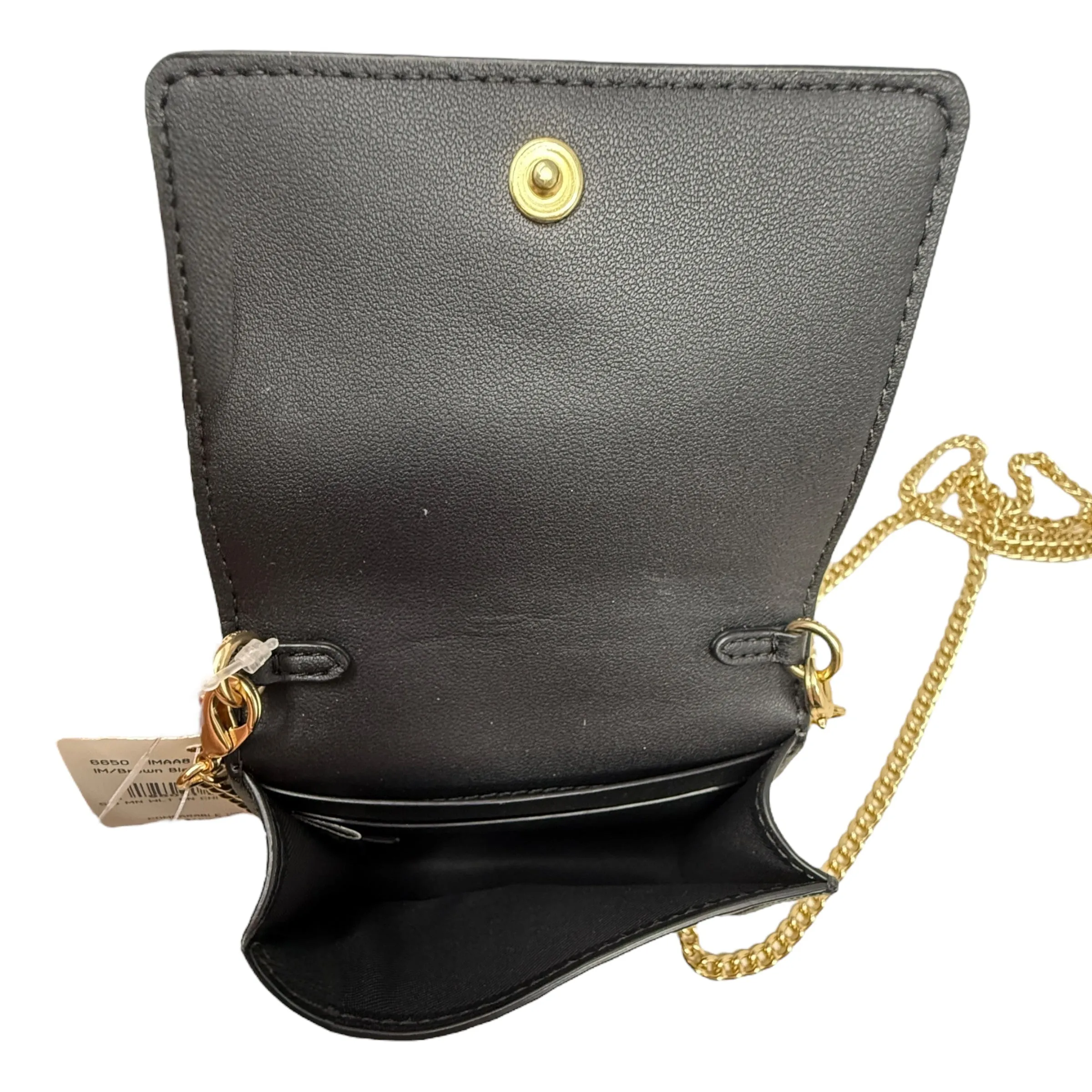 Coach Bags Mini Wallet On A Chain In Signature Canvas Designer By Coach, Size: Small