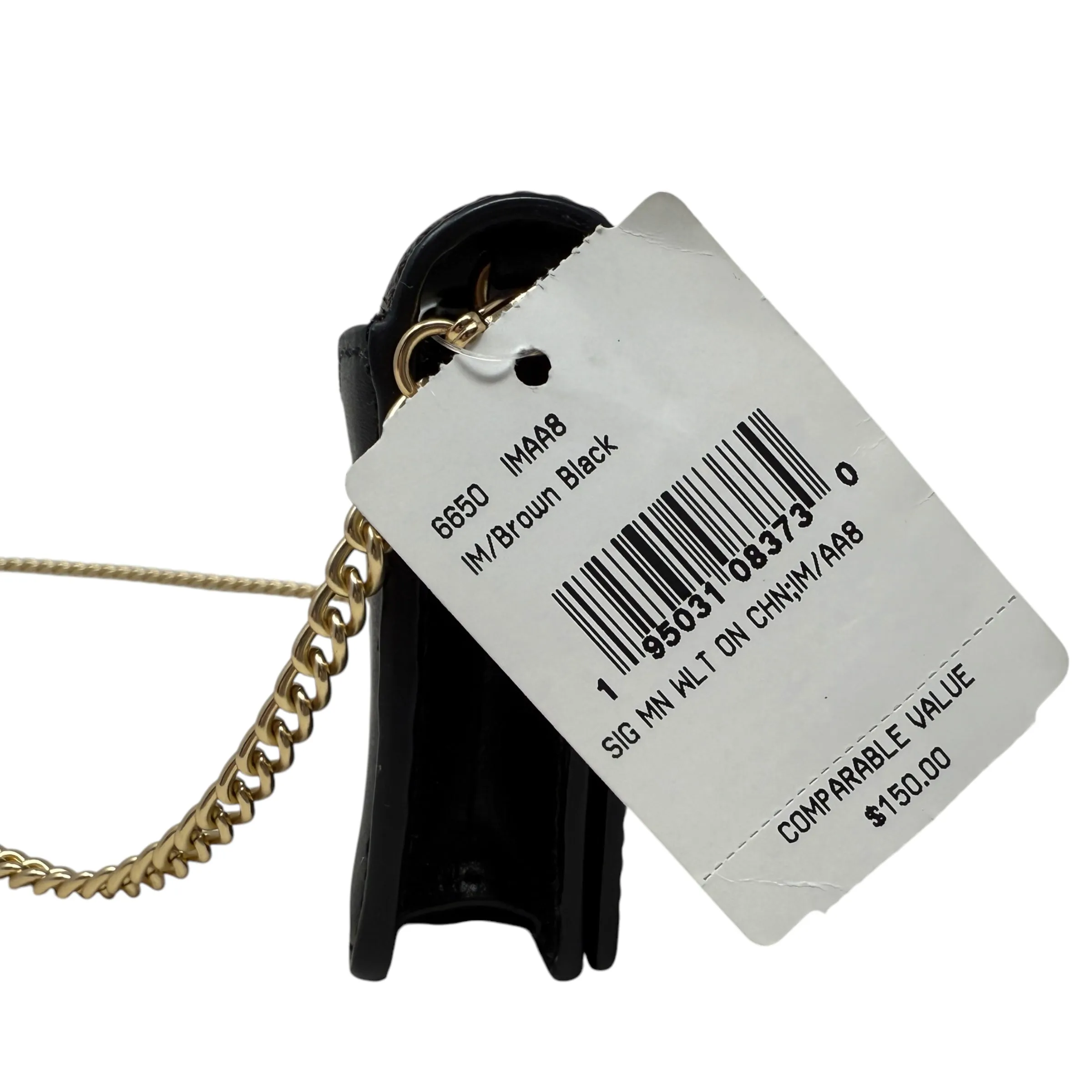 Coach Bags Mini Wallet On A Chain In Signature Canvas Designer By Coach, Size: Small