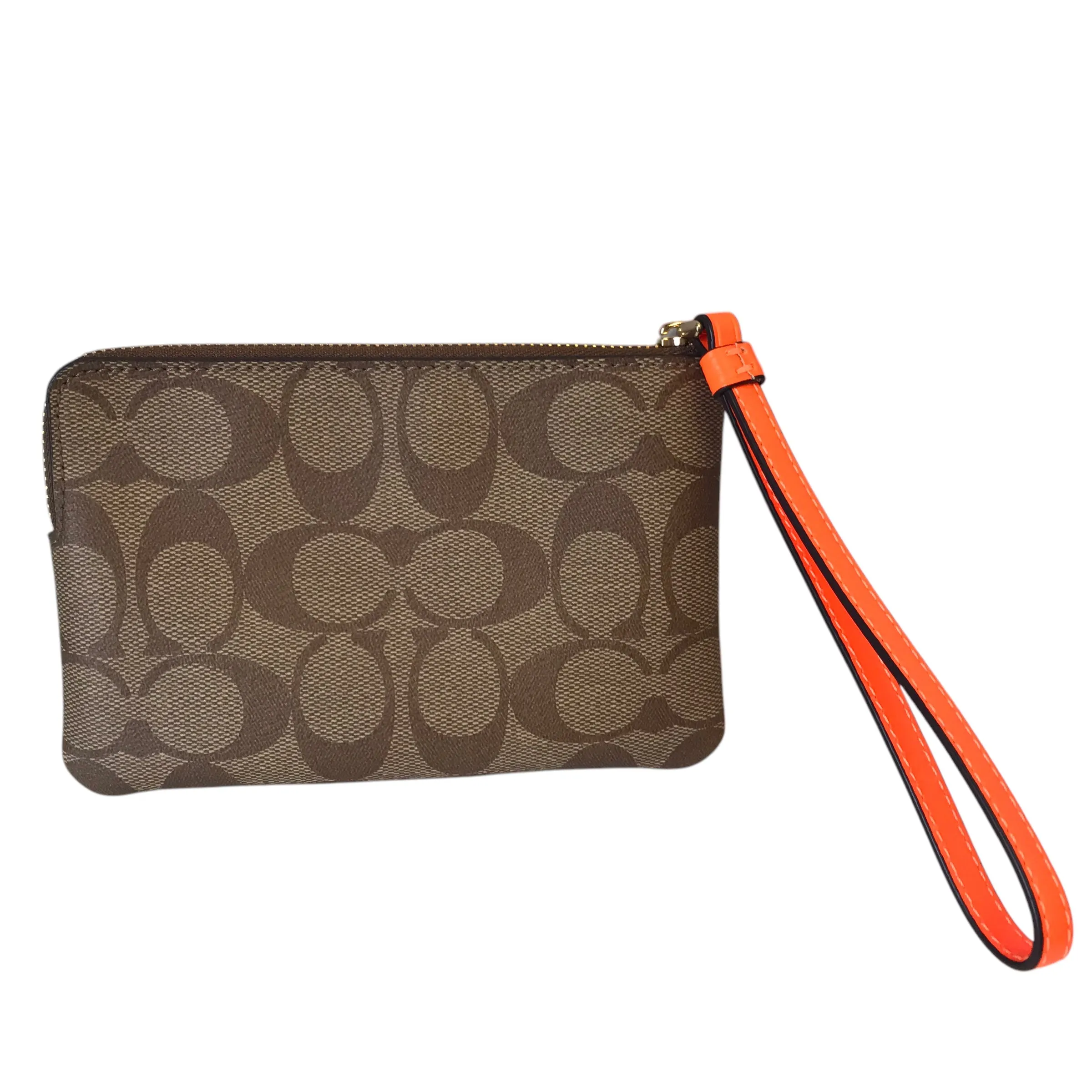 Coach Bags Wristlet Designer By Coach In Bronze, Size:Small